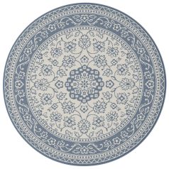 Tarasowy Dywan Sznurkowy Okrągły Essenza Koło 120cm Granatowy 48691-591