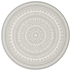 Tarasowy Dywan Sznurkowy Okrągły Essenza Koło 120cm Szary 48695-637