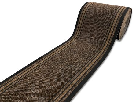 Antypoślizgowy chodnik wycieraczkowy Rekord brązowy